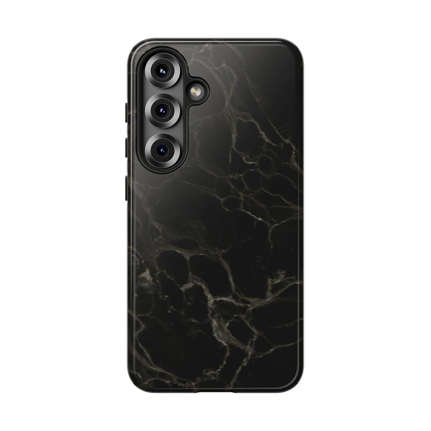 Black Gold Marble Tough Phone Case