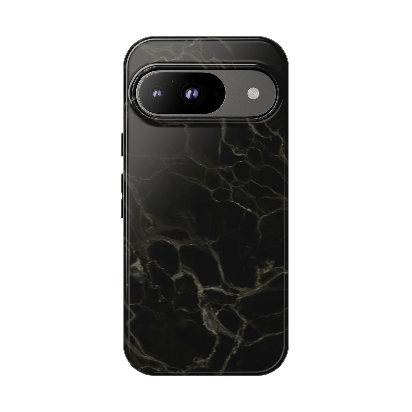 Black Gold Marble Tough Phone Case