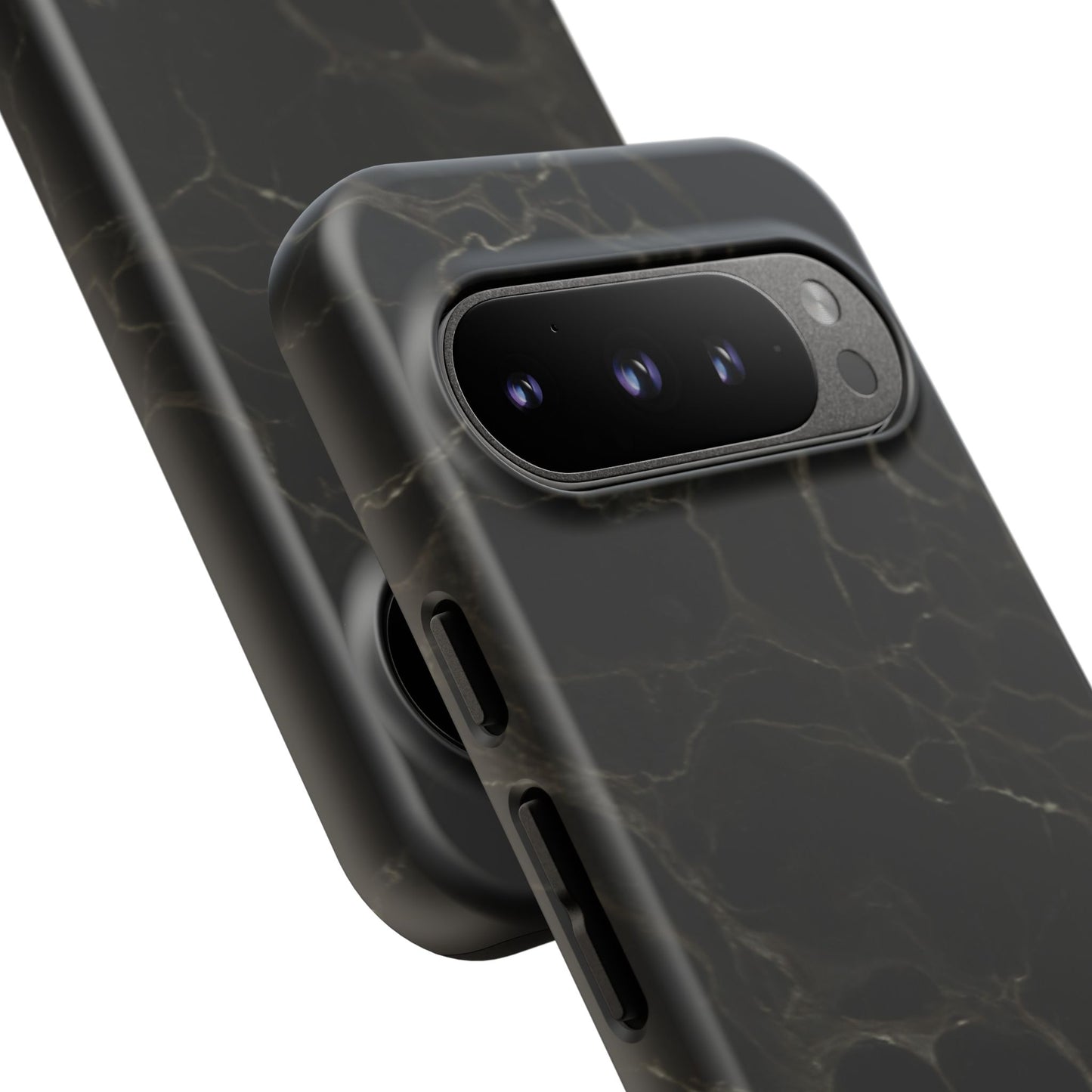 Black Gold Marble Tough Phone Case