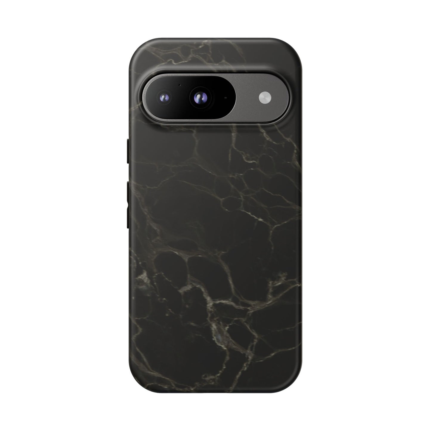 Black Gold Marble Tough Phone Case