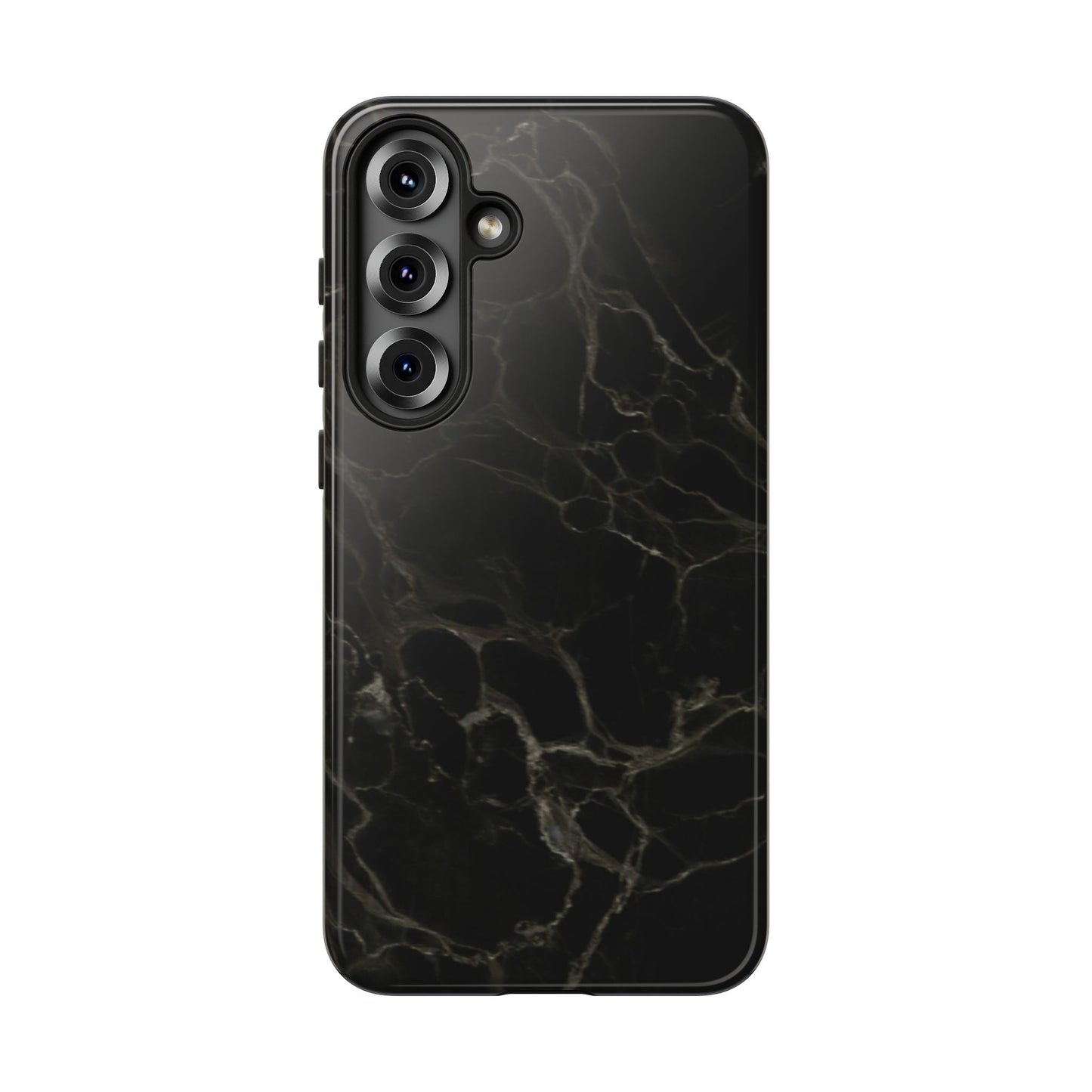 Black Gold Marble Tough Phone Case
