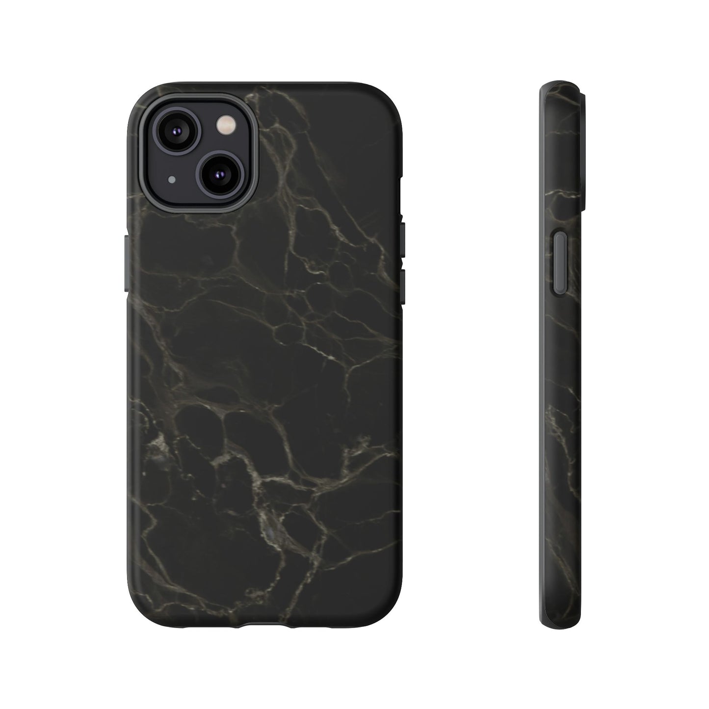 Black Gold Marble Tough Phone Case