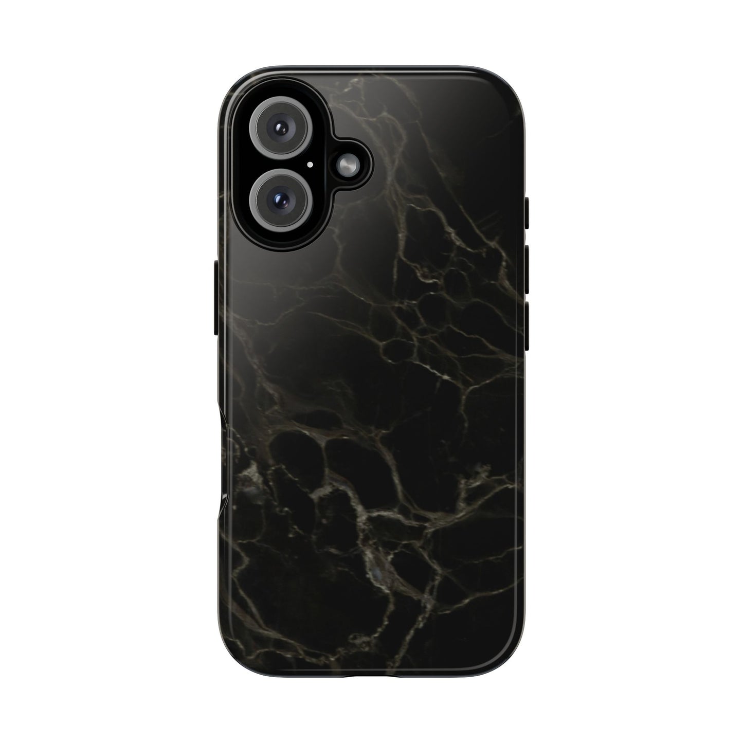Black Gold Marble Tough Phone Case