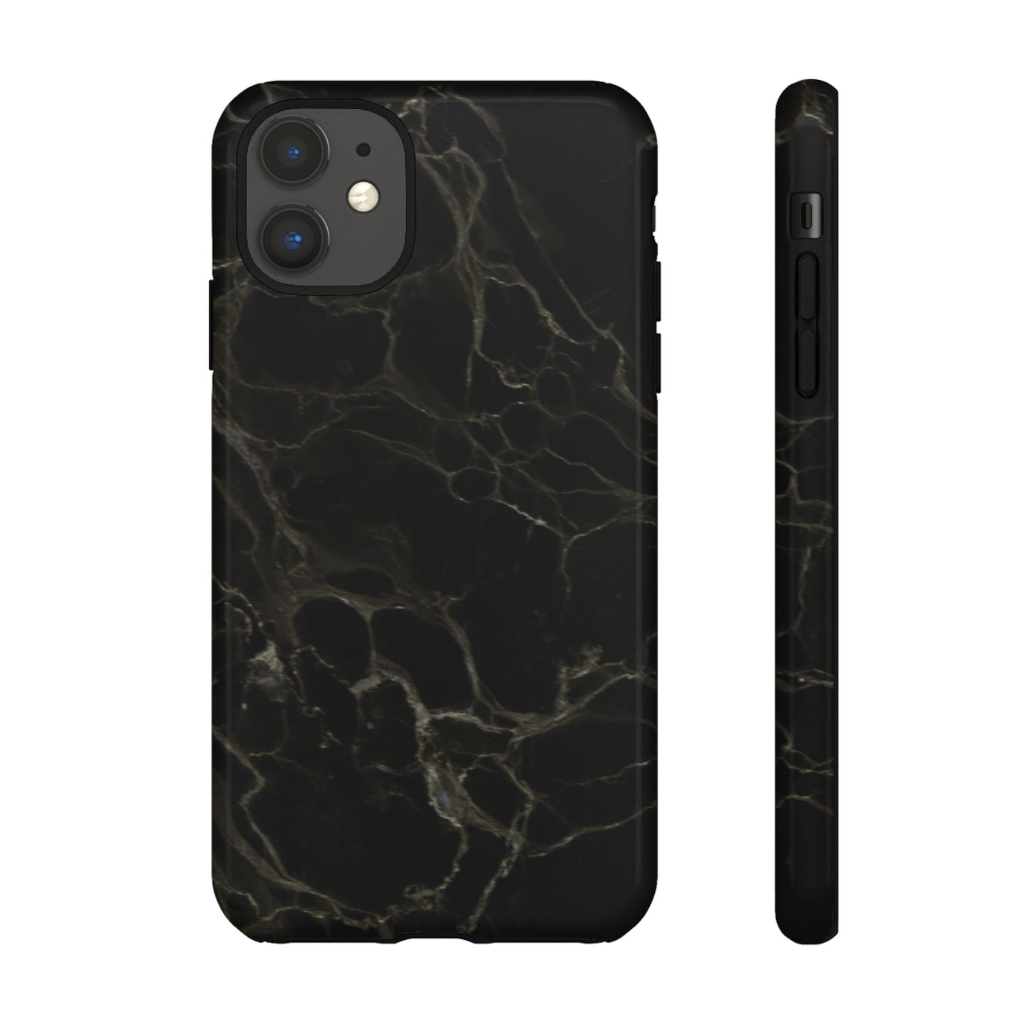 Black Gold Marble Tough Phone Case