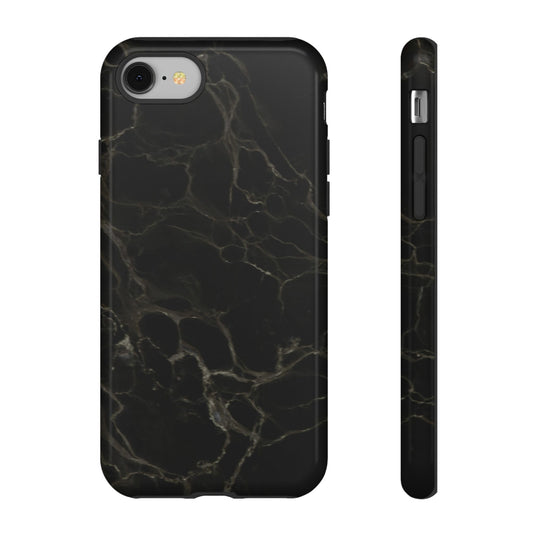 Black Gold Marble Tough Phone Case