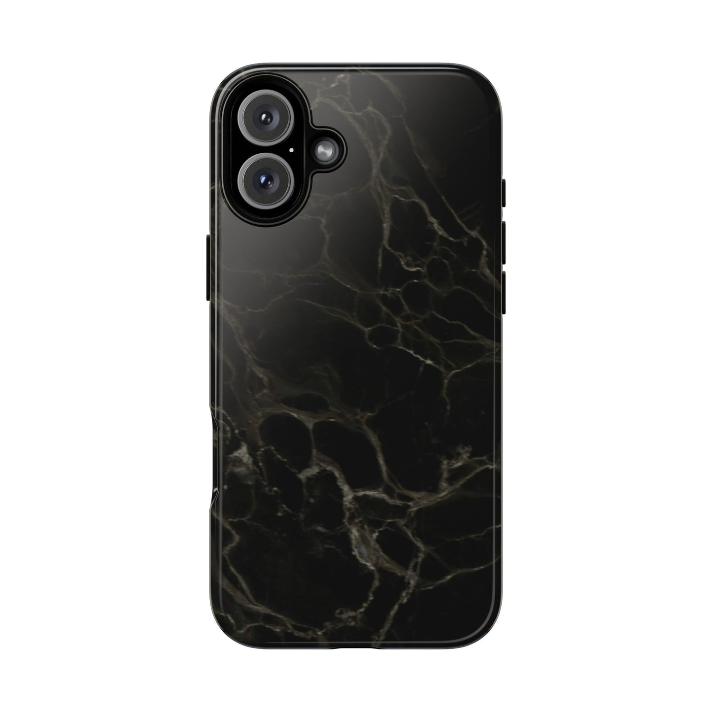 Black Gold Marble Tough Phone Case