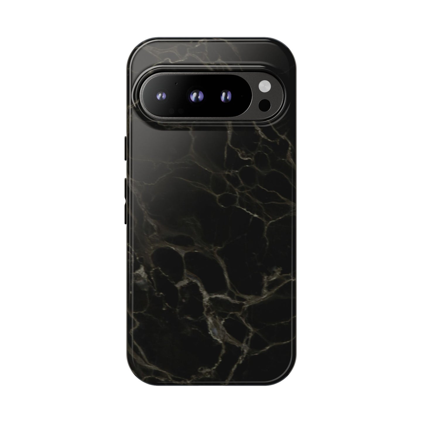 Black Gold Marble Tough Phone Case