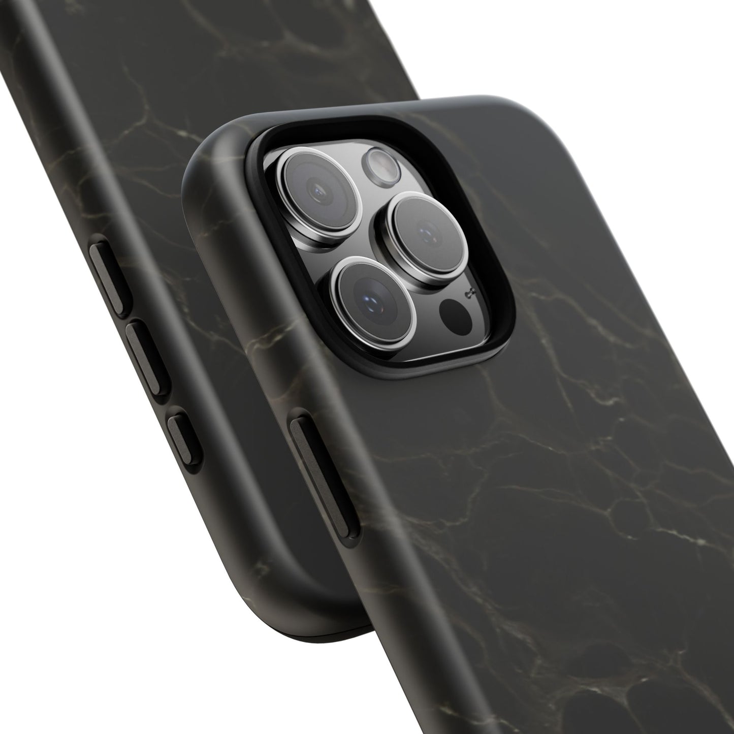 Black Gold Marble Tough Phone Case