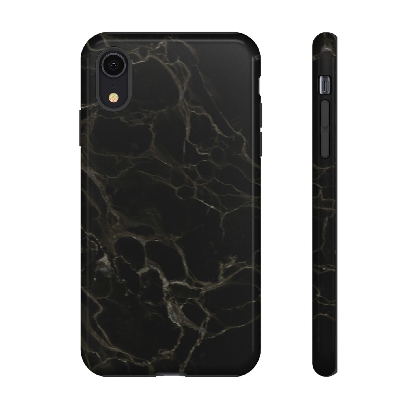 Black Gold Marble Tough Phone Case