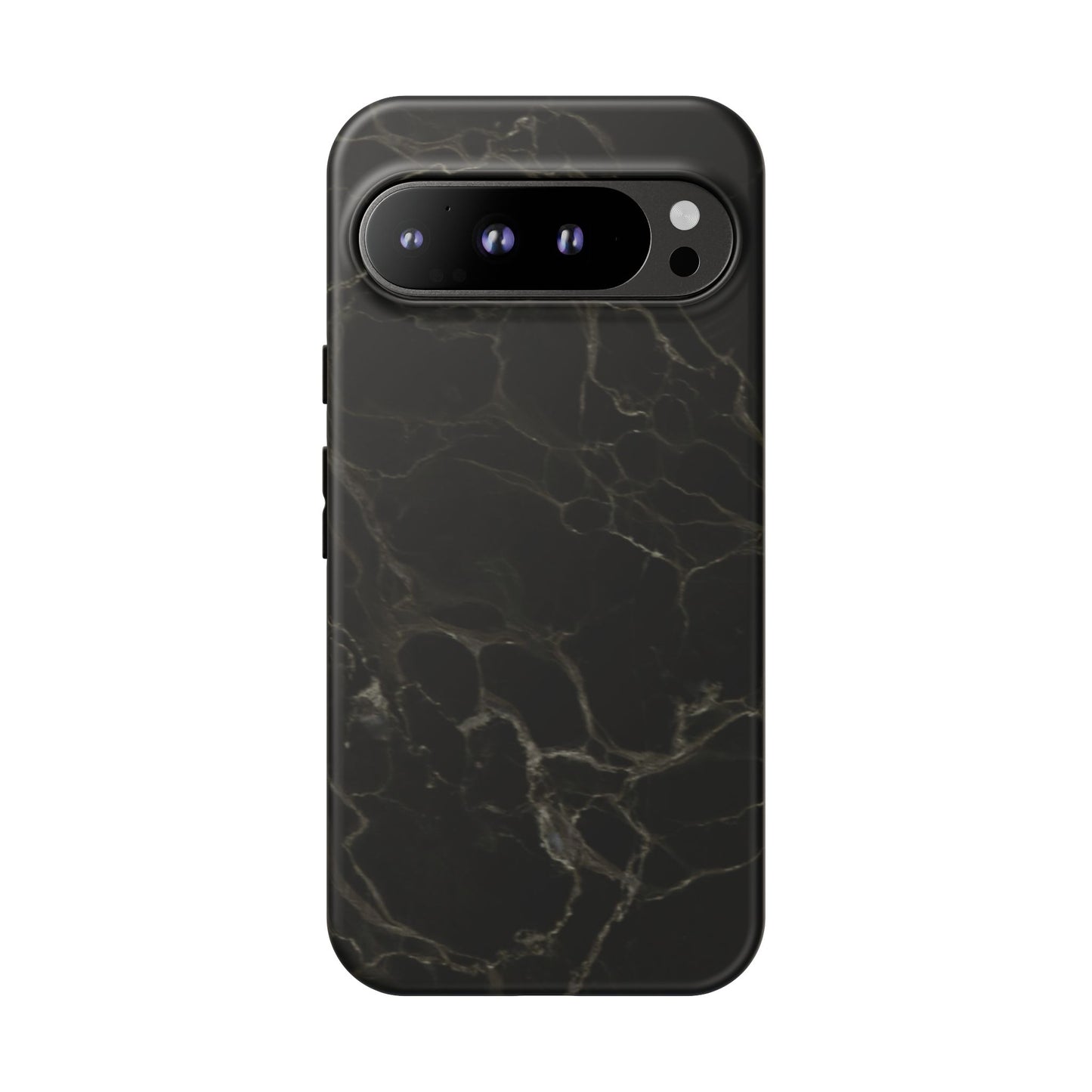 Black Gold Marble Tough Phone Case
