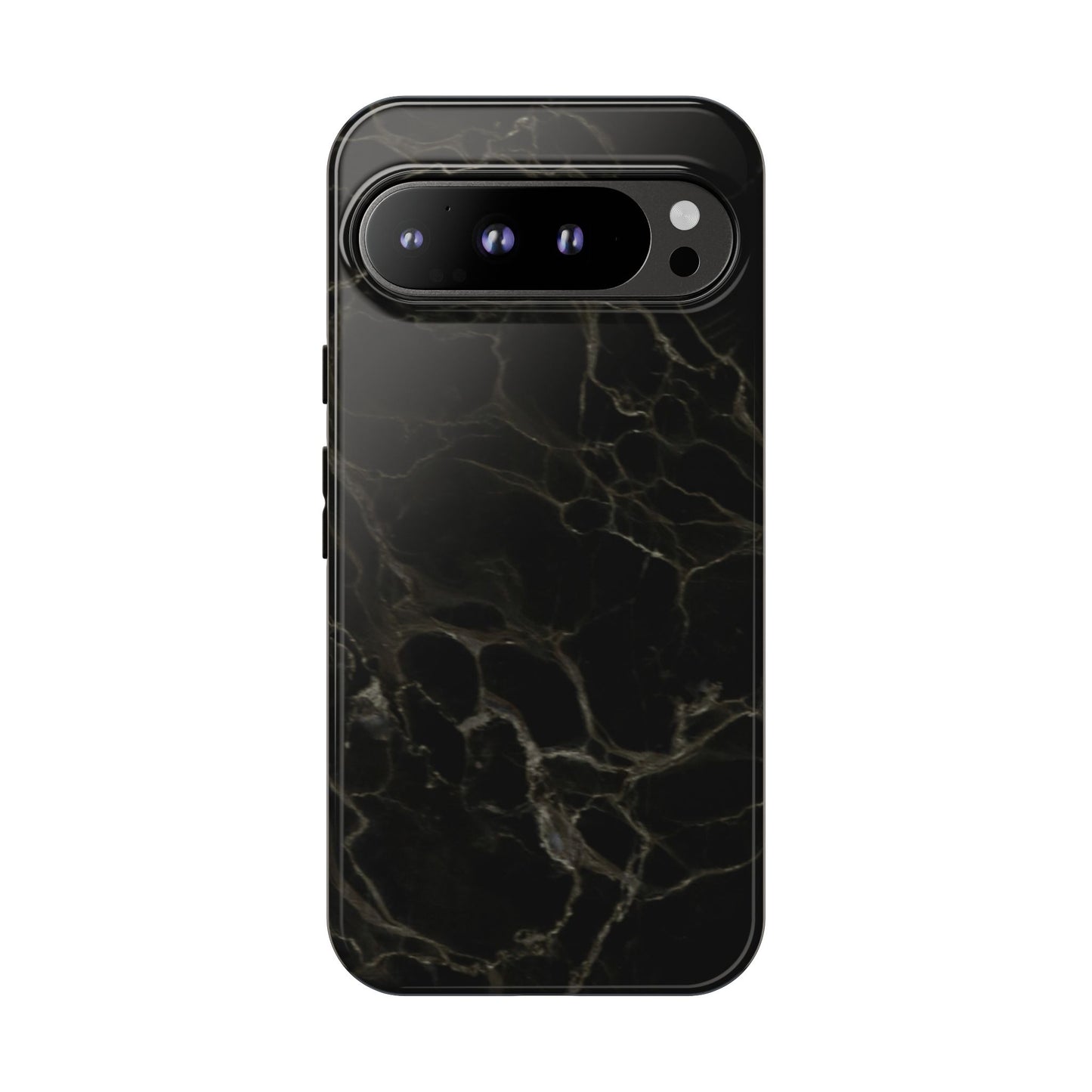Black Gold Marble Tough Phone Case