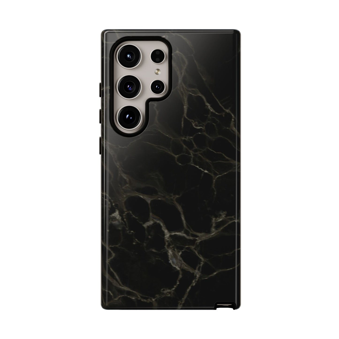 Black Gold Marble Tough Phone Case