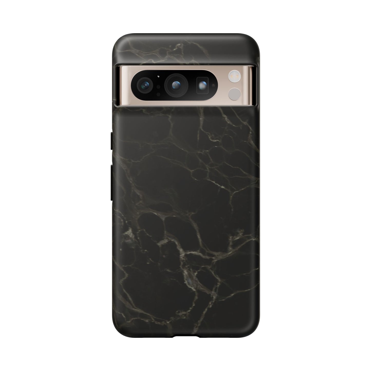 Black Gold Marble Tough Phone Case
