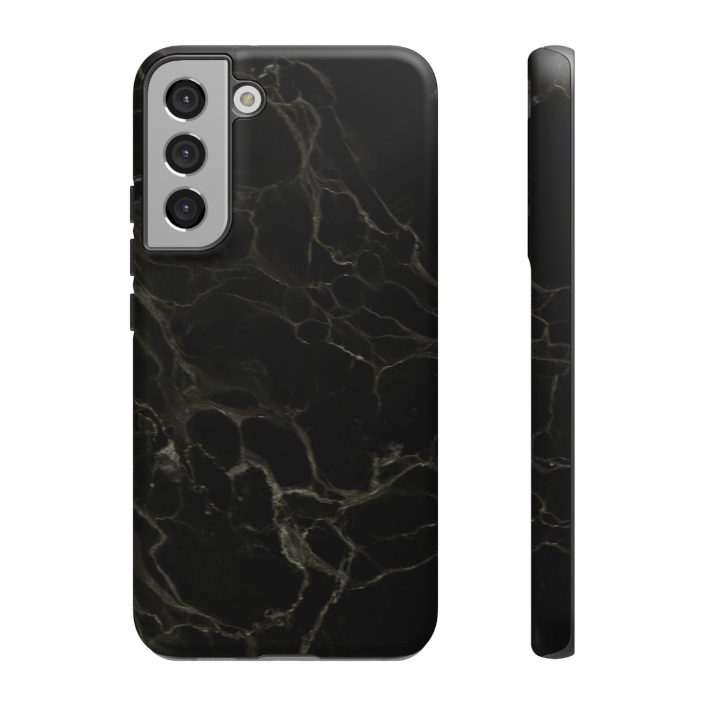 Black Gold Marble Tough Phone Case