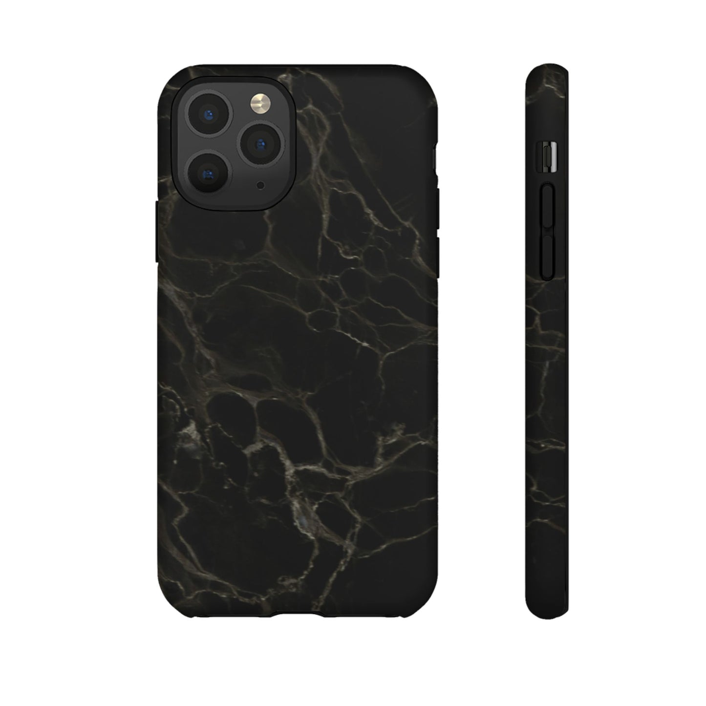 Black Gold Marble Tough Phone Case