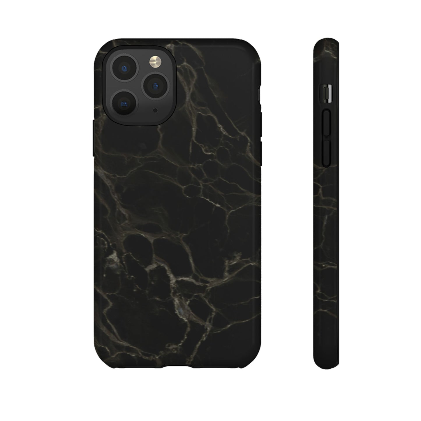 Black Gold Marble Tough Phone Case