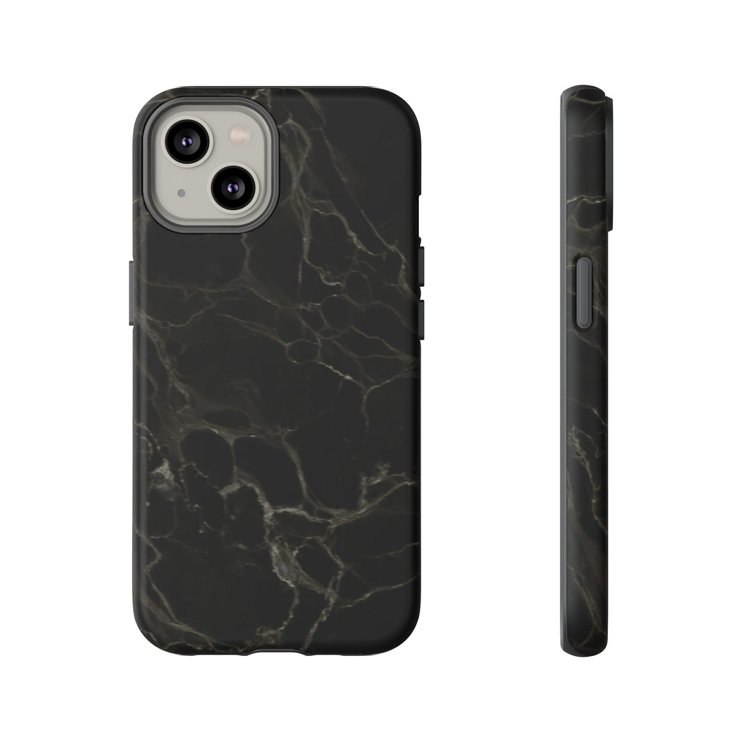 Black Gold Marble Tough Phone Case