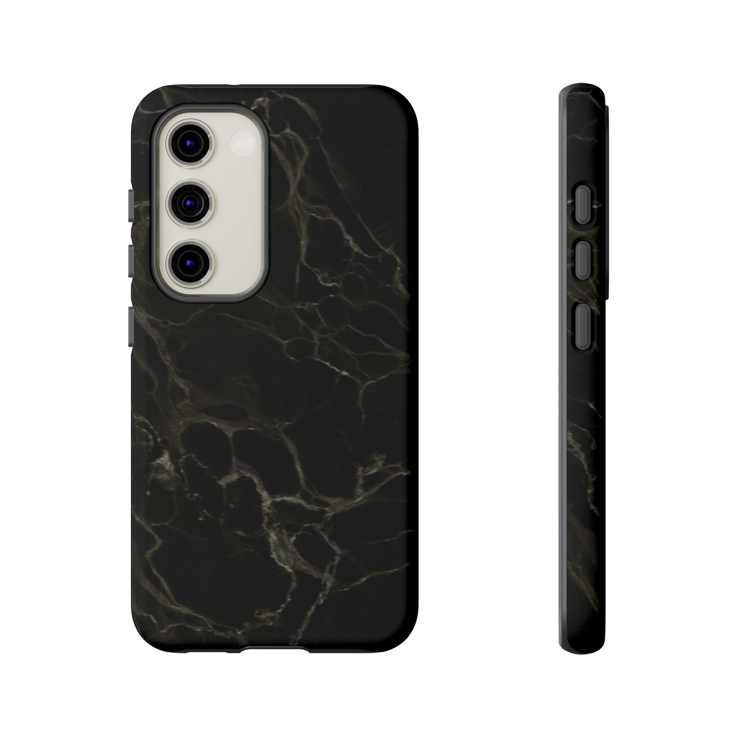 Black Gold Marble Tough Phone Case