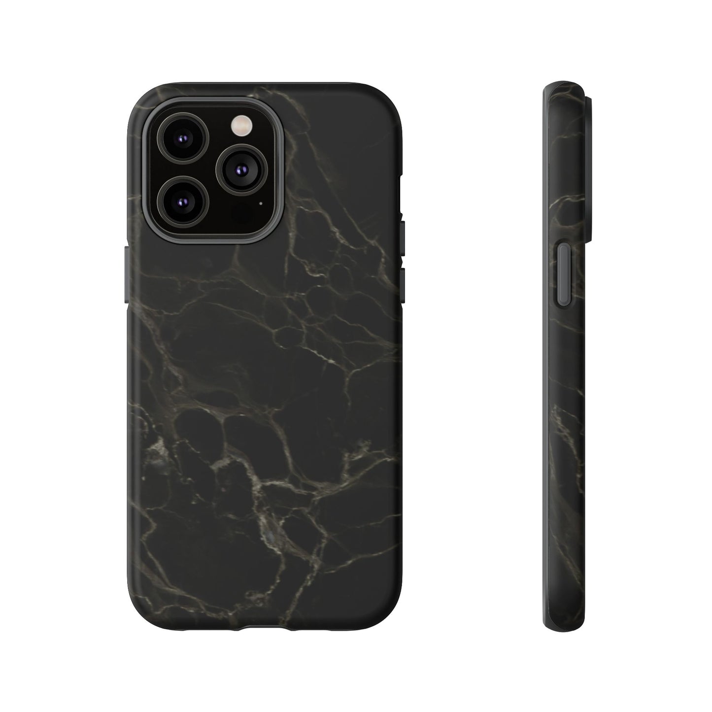 Black Gold Marble Tough Phone Case