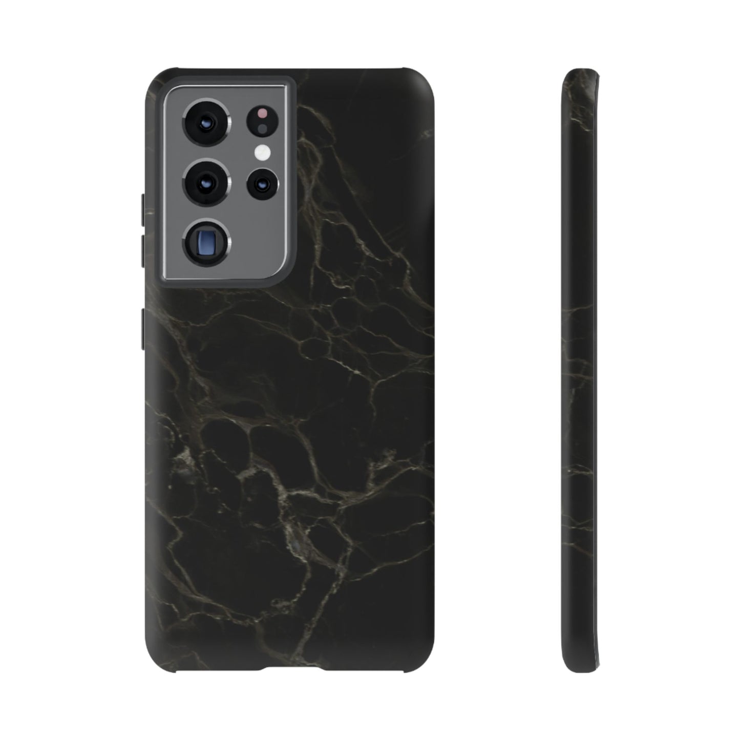 Black Gold Marble Tough Phone Case