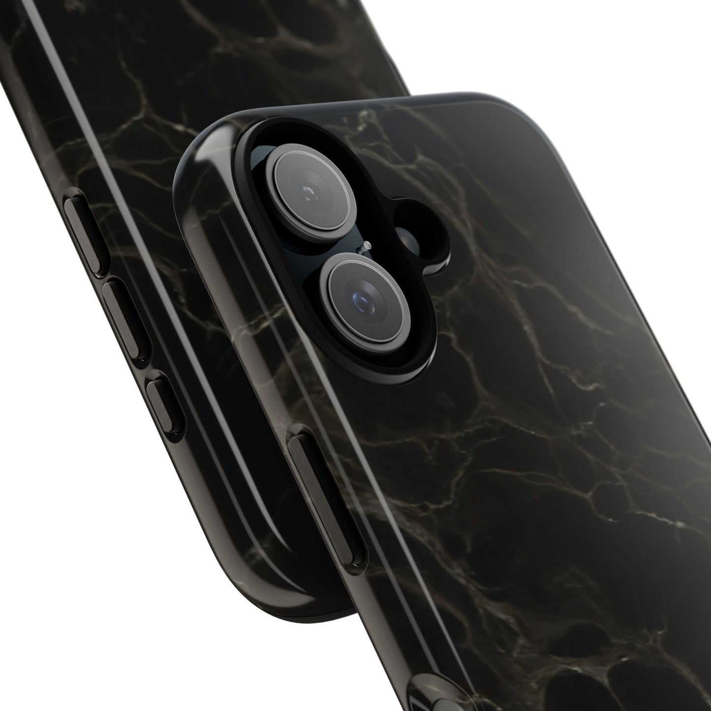 Black Gold Marble Tough Phone Case