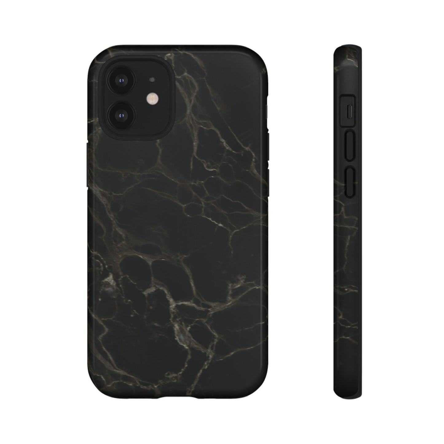 Black Gold Marble Tough Phone Case