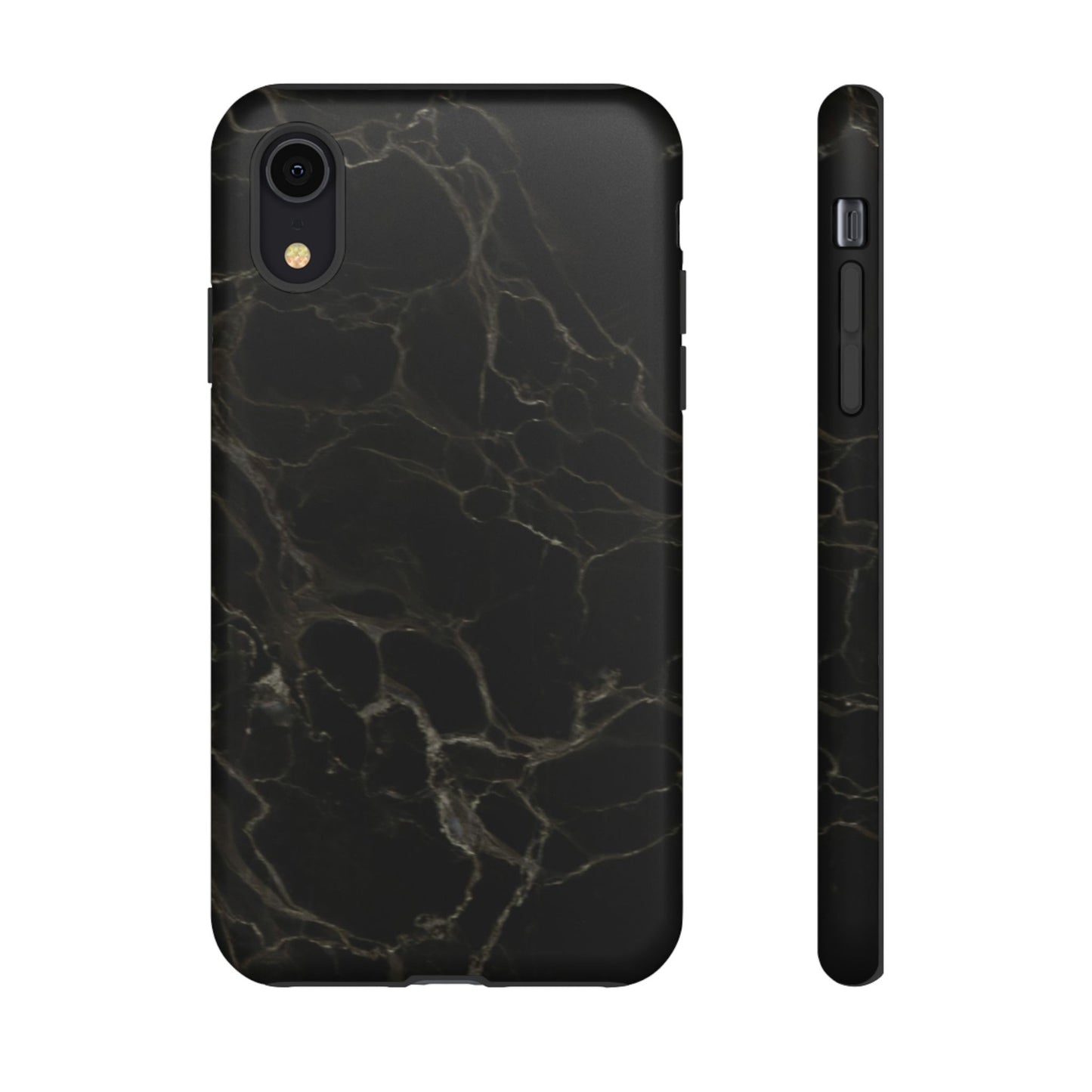 Black Gold Marble Tough Phone Case
