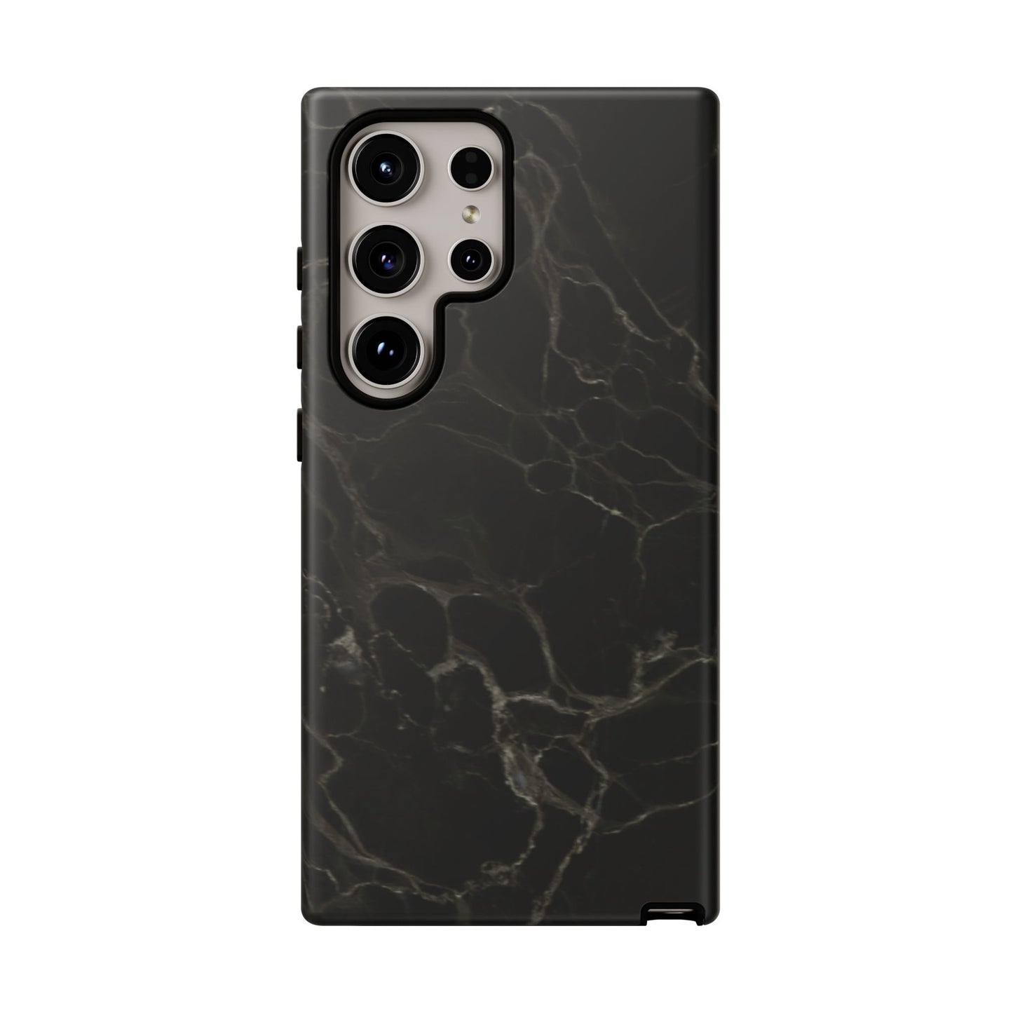 Black Gold Marble Tough Phone Case