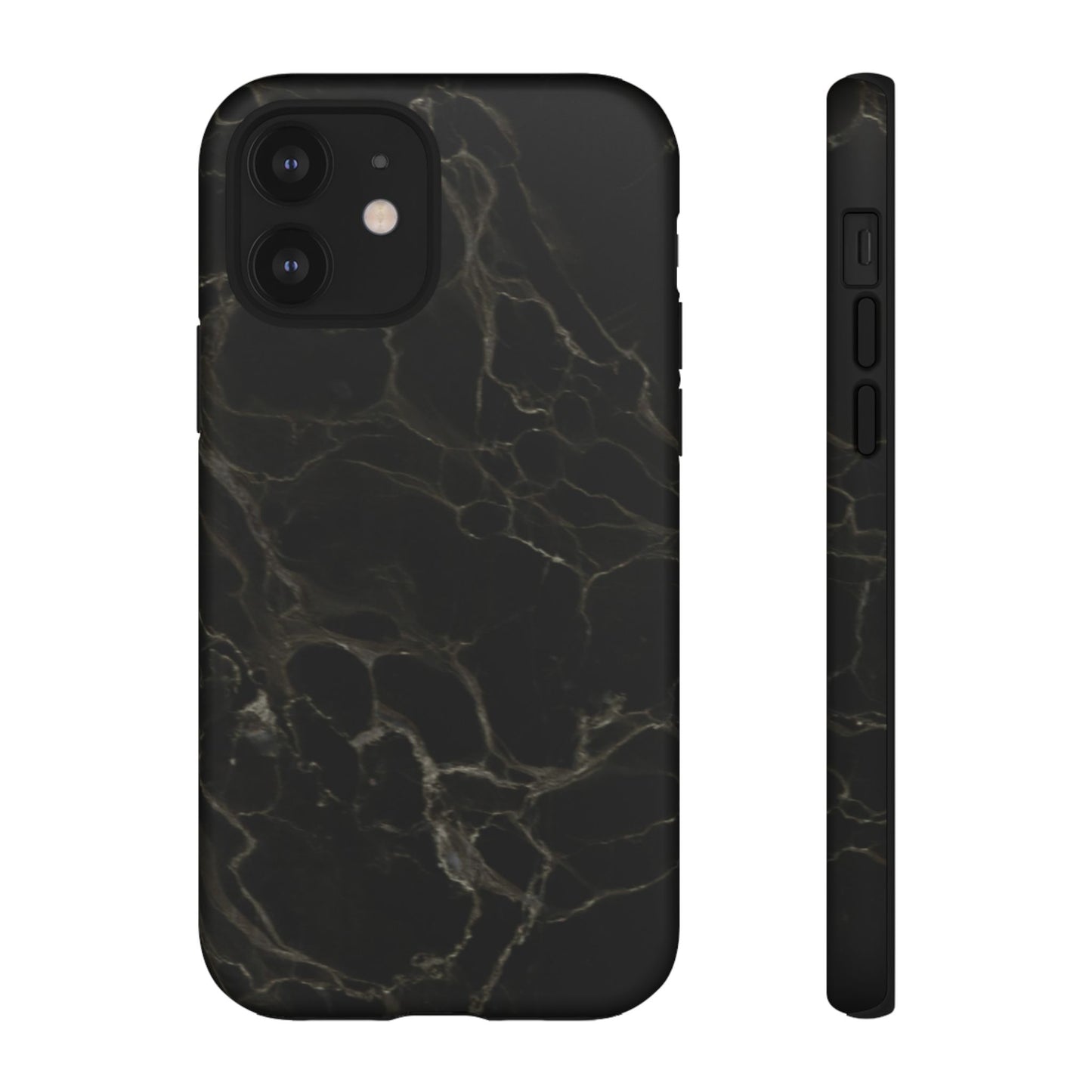 Black Gold Marble Tough Phone Case