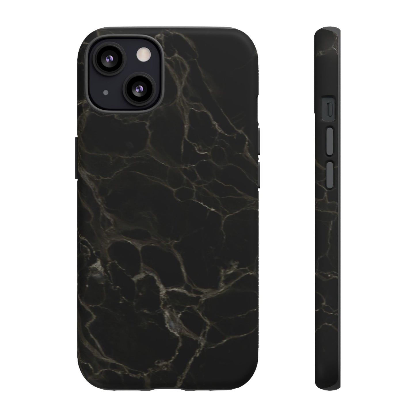 Black Gold Marble Tough Phone Case