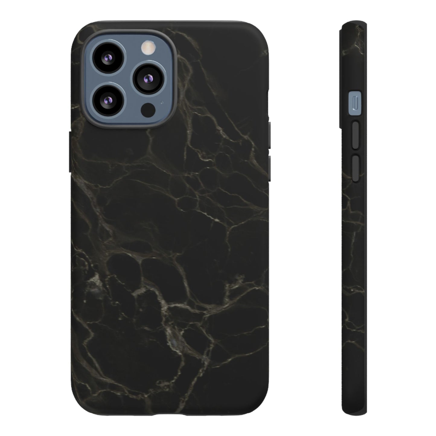 Black Gold Marble Tough Phone Case