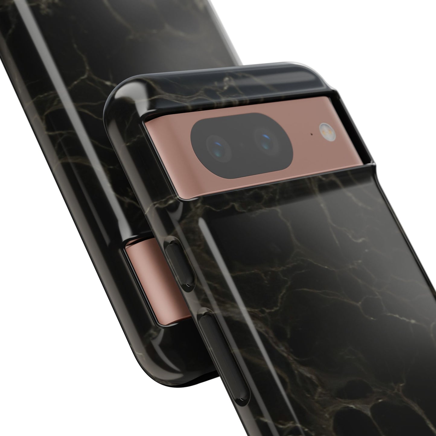 Black Gold Marble Tough Phone Case